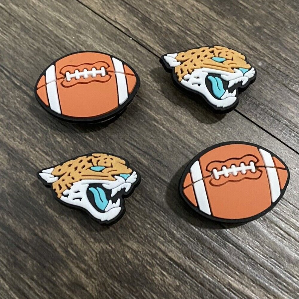JACKSONVILLE JAGUARS NFL SET OF 4 SHOE CHARMS FOR CROCS